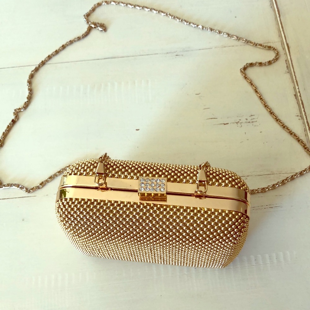 Bebe Gold Evening purse